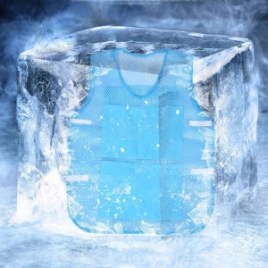 가볍고 통풍이 잘되는 얼음 쿨링 냉방조끼 8포켓 아이스조끼 메쉬소재 쿨조끼