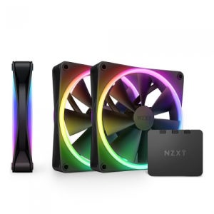 NZXT F120 RGB DUO (컨트롤러/3팩, 블랙)