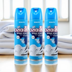 뿌리는 다리미 의류풀 다리미 없을때 세탁소 다림질 스프레이 480ml 3개