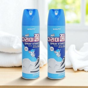 뿌리는 다리미 의류풀 다리미 없을때 세탁소 다림질 스프레이 480ml 2개