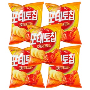 농심 포테토칩 K-양념치킨맛 50g X 5개