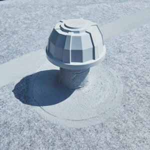 옥상 탈기반 우레탄, PVC 방수용 무동력팬