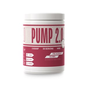 레드뉴트리션 헬스 부스터 펌프2.0 무카페인 프리워크아웃 라즈베리맛 440g (40스쿱)