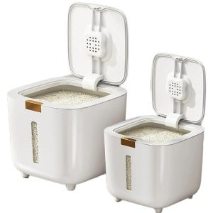 쌀통 밀폐형 곡물통 방충 방습 쌀 저장통 밀가루 가정용 식품급 용기