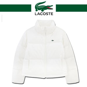 라코스테 숏 헤비 다운 W BF292E55N70V 화이트 여자 패딩 자켓 겨울