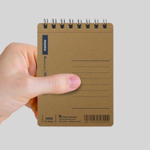 [마루망] N698 미니노트 크라프트 커버 A7 룰드