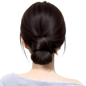 똥머리 가발 헤어 집게핀 면접 승무원가발 결혼식 긴머리 단발머리 반묶음 로우번