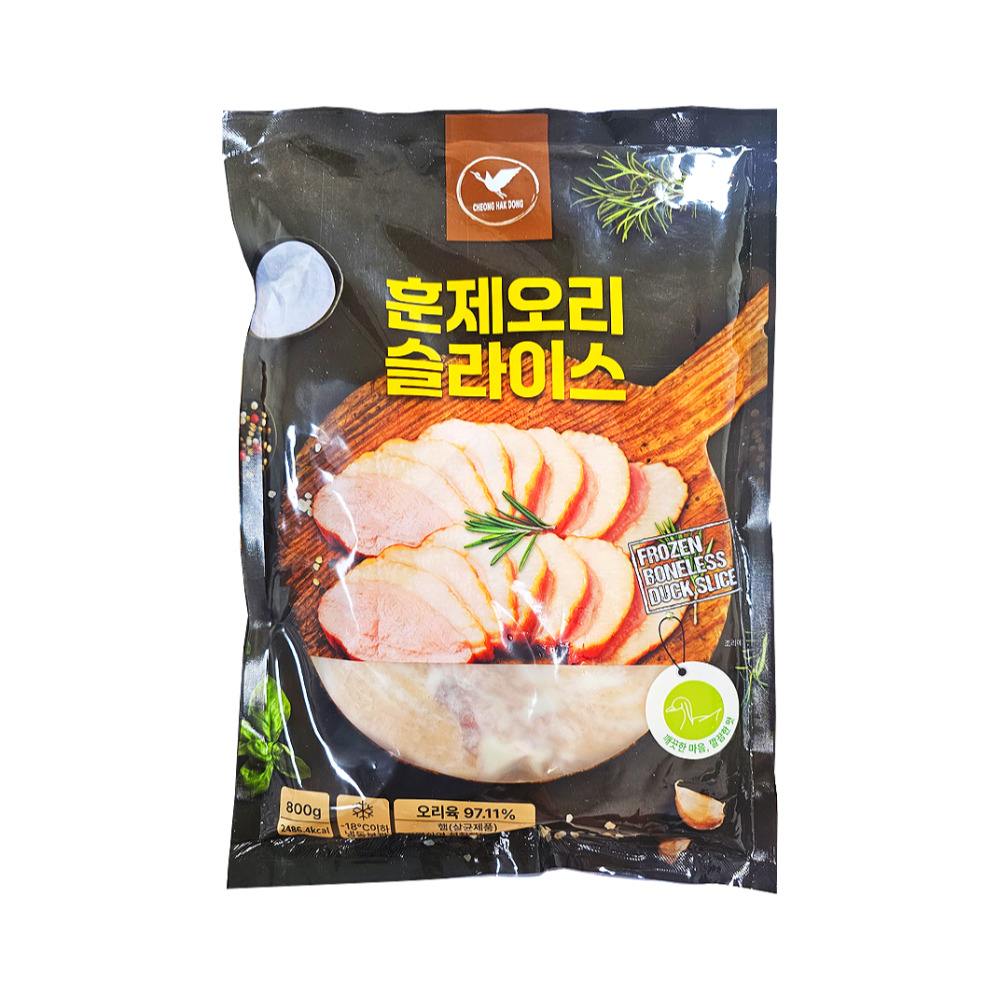 씨에이치디 훈제오리 슬라이스 800g
