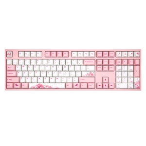 바밀로 Sakura R2 핫스왑 기계식 키보드 108키 트라이 RGB 매화, 저소음 적축