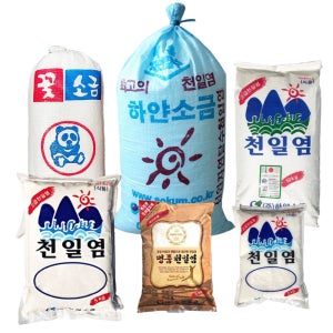 간수뺀 신안 천일염 하얀소금 20kg 태평염전 굵은소금