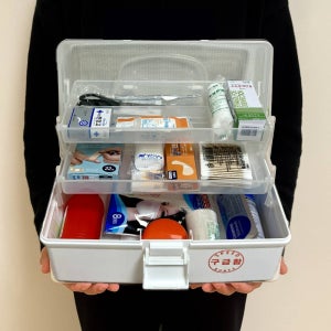 (23종) 3단 가정용 구급함 휴대용 구급상자 FIRSTAIDKIT 구급가방 응급처치키트