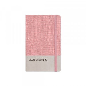2026년 양지다이어리 유즈어리40 B 핑크 1면1일, 1개