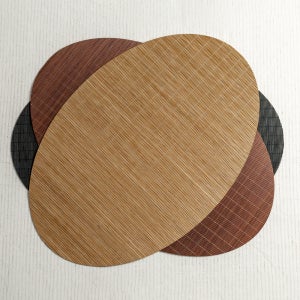 [대형] 대나무 티매트 타원형 테이블 차매트