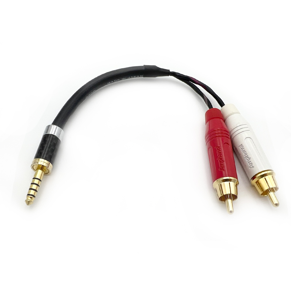 카나레 수제작 4.4mm to 2 RCA케이블 Y케이블 앰프 DAC AUX케이블