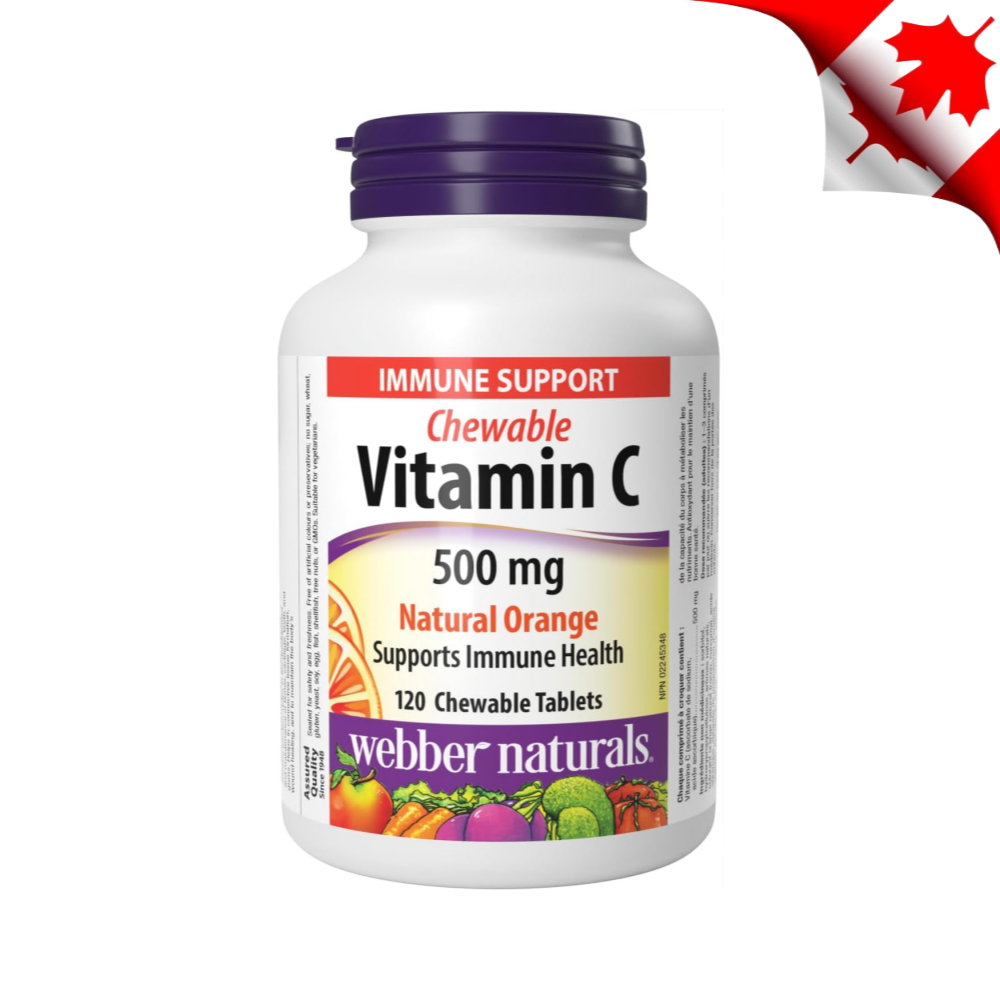 웨버네츄럴스 <b>비타민C 츄어블 500mg</b> 오렌지맛 120정