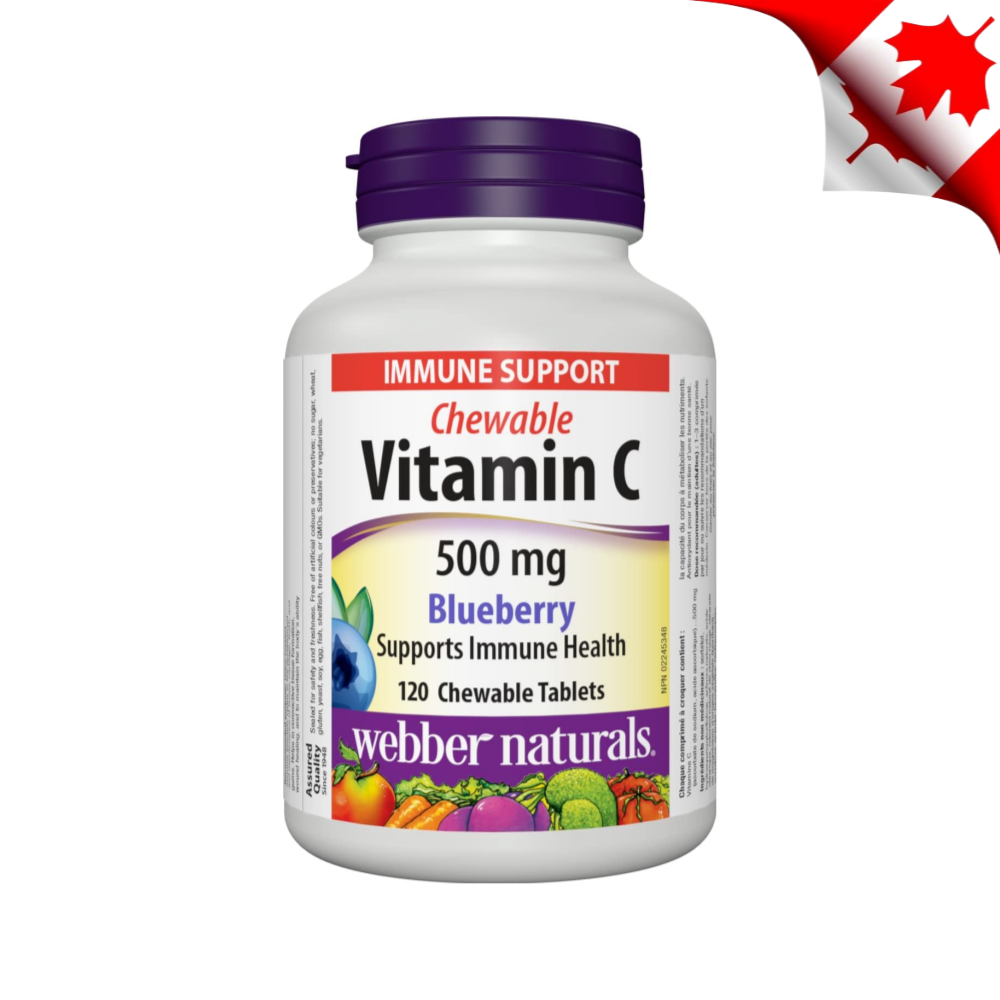 웨버네츄럴스 <b>비타민C 츄어블 500mg</b> 블루베리맛 120정