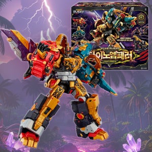 최강공룡 미니특공대 다이노 엠페러 5단 변신 합체 로봇 어린이 조카 크리스마스 장난감