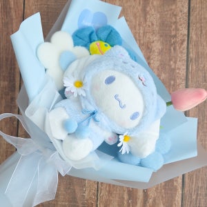 시나모롤 토끼 인형 꽃다발 졸업 발표회 재롱잔치 유치원 어린이집 비누꽃 선물