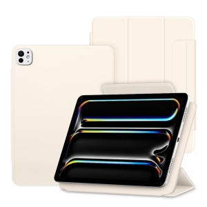 아이패드 프로 13 M5 8세대 폴리오 펜슬 수납 케이스 바닐라크림, 프로 8/7세대 13 M5/4