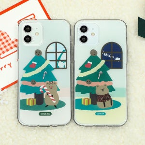 아이폰 갤럭시 쿠카 크리스마스 타임 디자인 투명 젤리케이스