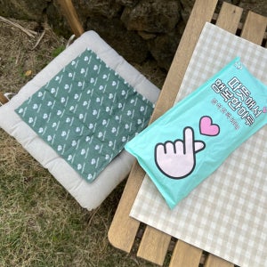 브렌스 하트핑거 겨울 엉뜨 행복 방석 핫팩 400g