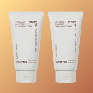 이니스프리 화산송이 바하 모공 폼클렌징 / 각질 피지 블랙헤드 여드름성 250ml, 2개