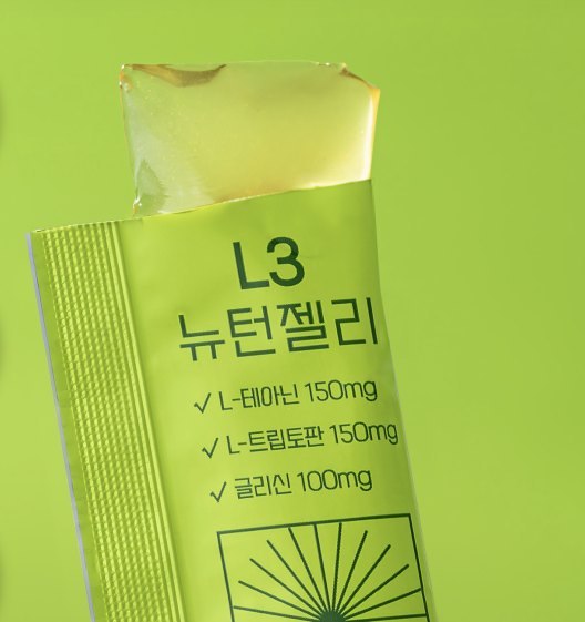 브레인올로지 L3 뉴턴 젤리 테아닌 글리신 스트레스 케어 아이 기질 젤리 14포 2박스
