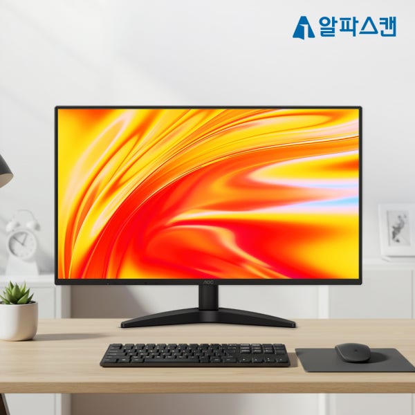 알파스캔 AOC 27B36H3 4면 보더리스 IPS 120 시력보호 무결점 컴퓨터 모니터