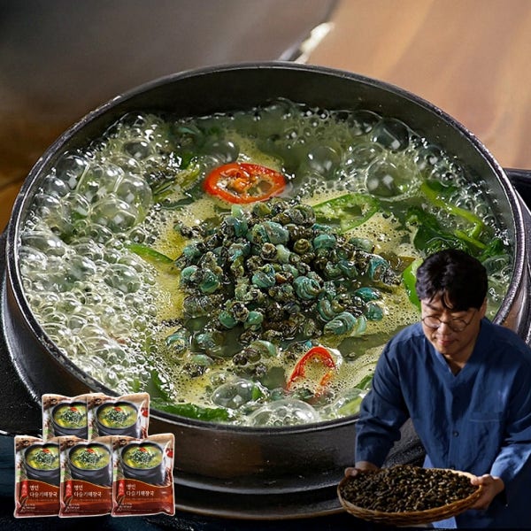 김봉찬 명인 다슬기 해장국 5팩 부추 아욱국 올갱이 간편식 간편 보양식 다슬기 찌개