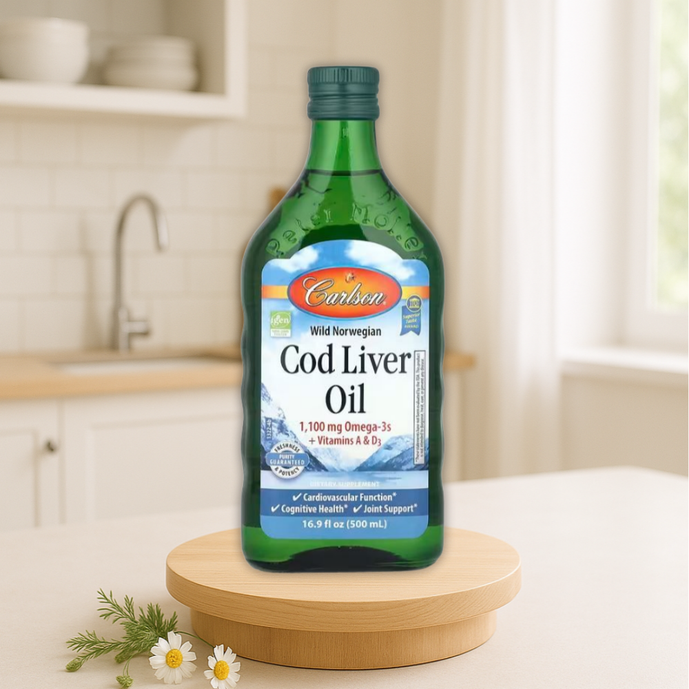 칼슨 노르웨이산 대구간유 오메가3 <b>코드리버오일</b> 액상 500ml, 1개