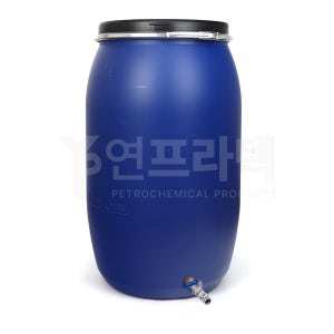 대형물통 드럼통 수도꼭지달린 식수 생수 HDPE 용기 농업용 말통 200L