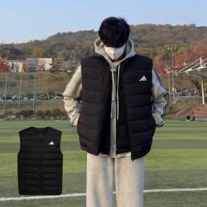 아디다스 데일리 퍼포먼스 패딩 베스트 골프 러닝 축구