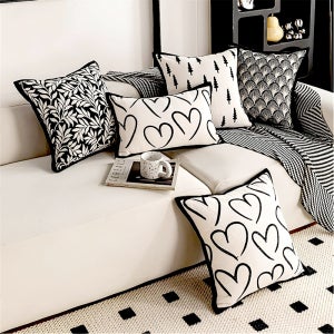 유럽풍 모노톤 쇼파쿠션 고급 인테리어 쿠션커버 45x45 30x50