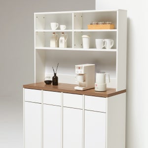 E0자재 가정용 업소용 사무용 재활용 분리수거함 4칸 70L, 잉글리쉬월넛 (MN2076)