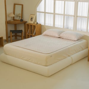 뜨숨 1인용 전기매트 전기장판 캠핑 전기요 탄소매트 카본매트 싱글 베이지