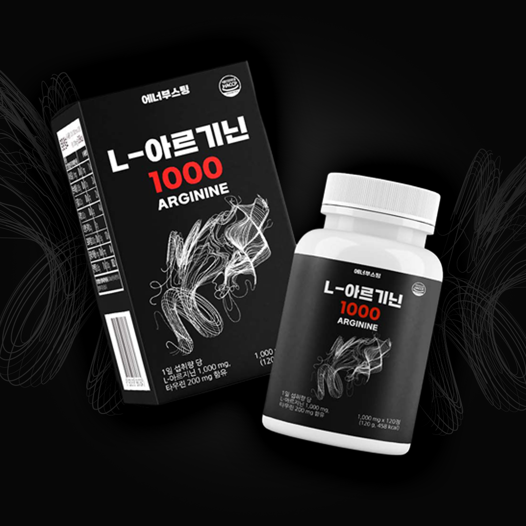 에너부스팅 <b>L</b> <b>아르기닌</b> 파워 <b>1000mg</b> 2개월분
