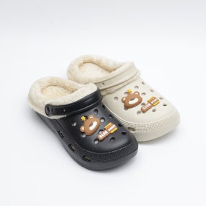남여공용 록스 실내화 곰돌이 털슬리퍼