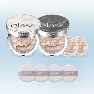 에이지투웨니스 글래스 스킨 에센스 팩트 12.5g 본품2개+12.5g 리필2개 (+퍼프4매) (SPF50+)