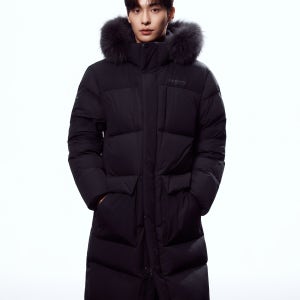 [디스커버리] 남성 고쉬 구스다운 롱패딩 (BLACK) DMDJ7E056