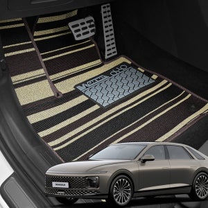 차바라기 2025 그랜저 GN7 스트라이프 뉴 코일매트 하이브리드 1열 카매트 발판 용품