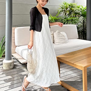 아리 펀칭 롱원피스 루즈핏으로 더 시원하게