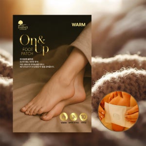 온업 웜 풋 패치 프리미엄 발바닥패치 10매입 / 온열 찜질 발 수족냉증 피로회복
