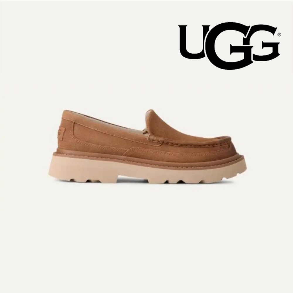 UGG 미국 어그 남성 아스콧 러그 체스트넛 방한 털 로퍼 모카신
