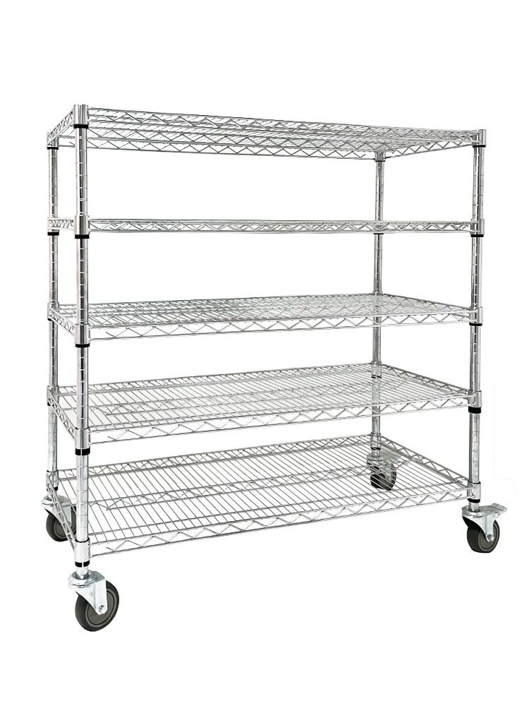 선반 대형 <b>크롬</b> 업소용 대형정리대 베란다 1518x609 1200 높이 4단 바퀴 없음