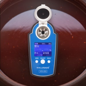 웰센스 굴절식 간장 염도계 WS-200 디지털 굴절 염도 측정기 발효 식품 염분 계