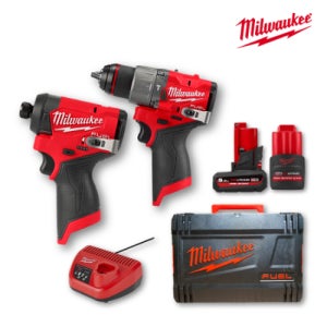 밀워키 M12 FPP2A2-5252X / 12V 충전 함마드릴+임팩트드릴 콤보세트 (FPD2+FID2)