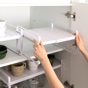 길이조절 탄소강 슬라이드 그릇정리대 싱크대 상부장 하부장 접시정리 주방선반