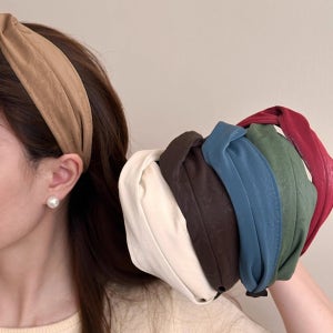 8컬러 스웨이드 벨벳머리띠 귀안아픈 기본 가죽 레더 머리띠