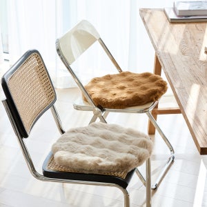 니뜰리히 의자방석 메모리폼 털방석 식탁 벤치 원형 두꺼운 40cm