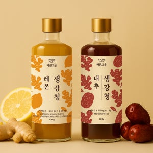 대추+레몬 생강차 생강청 수제 건강 기침 감기에 좋은 차